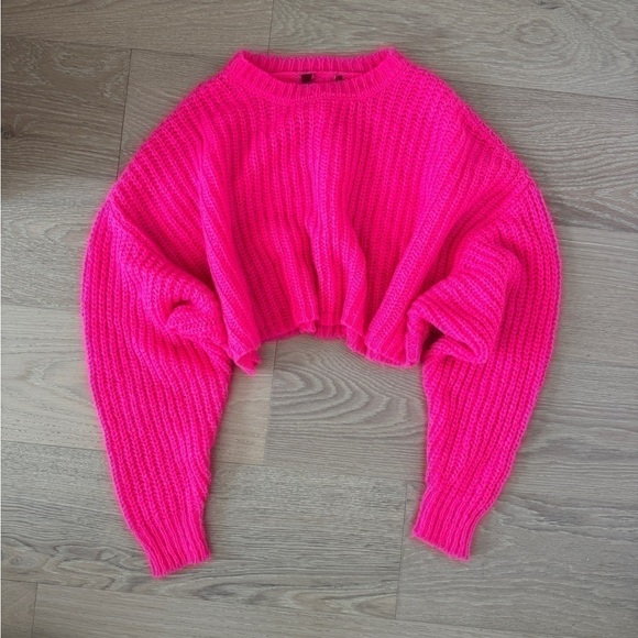 Forever 21 Neon Pink Pullover Sweater - Picture 1 of 3